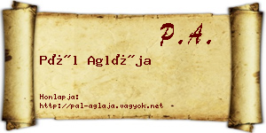Pál Aglája névjegykártya